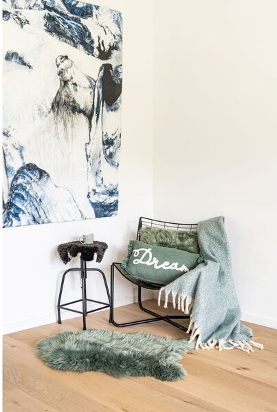 Zelená umelá kožušina Tiseco Home Studio Sheepskin, 60 x 90 cm