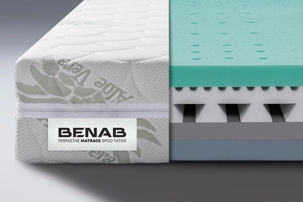NovýNábytok.sk Penový matrac Benab Omega Flex 200x160 cm (T2/T3). Akcia -6%. Vlastná spoľahlivá doprava až k Vám domov. 763330