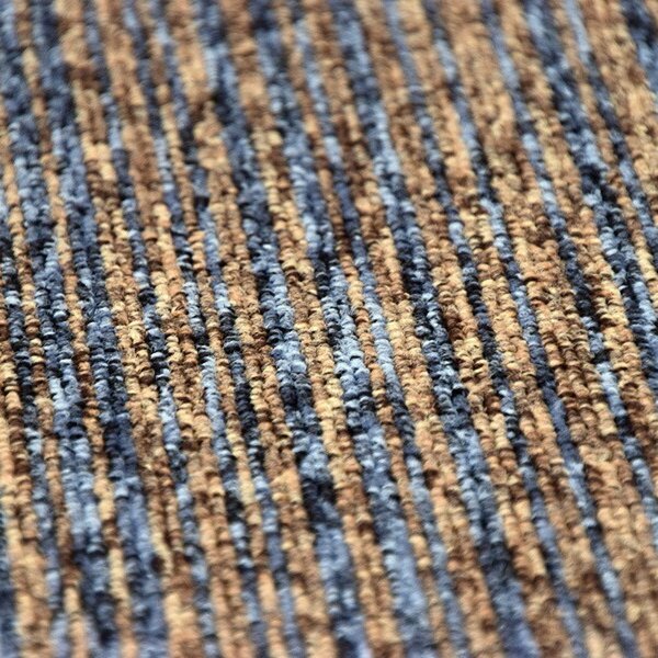 Tapibel , Kobercový štvorec Coral Lines 60309-50 hnedo-šedý 50 x 50 cm, chodba / predsieň