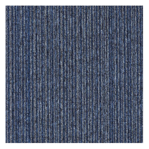 Tapibel , Kobercový štvorec Coral Lines 60360-50 modro-šedý 50 x 50 cm, chodba / predsieň