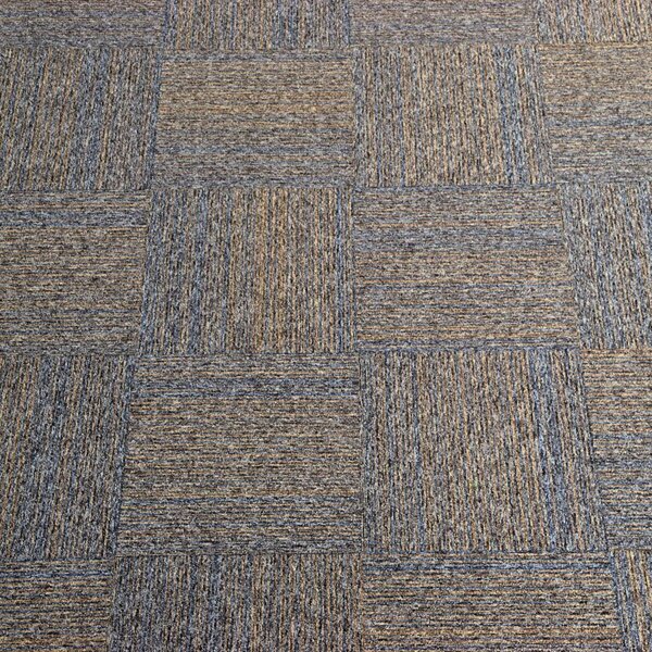 Tapibel , Kobercový štvorec Coral Lines 60309-50 hnedo-šedý 50 x 50 cm, chodba / predsieň