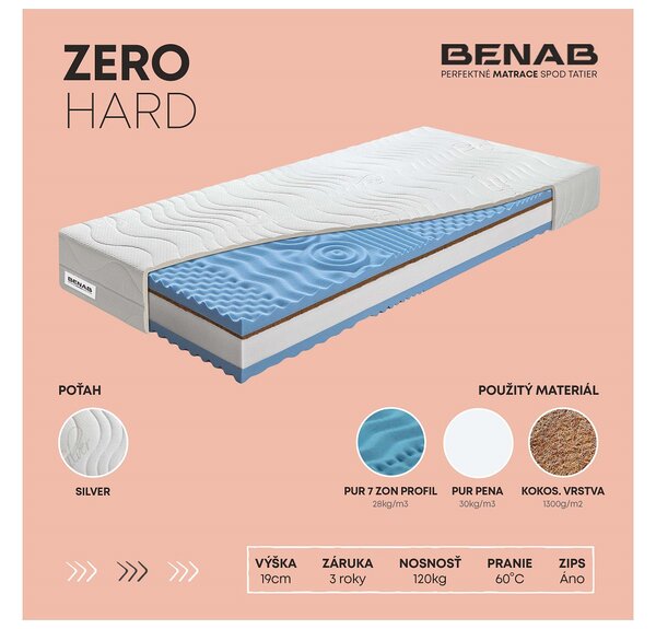 NovýNábytok.sk Penový matrac Benab Morfeus Hard 200x80 cm (T3/T5). Akcia -11%. Vlastná spoľahlivá doprava až k Vám domov. 763359
