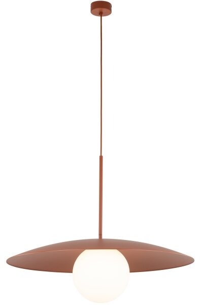Luster na lanku SLATE 1xE27/15W/230V pr. 65 cm tehlová