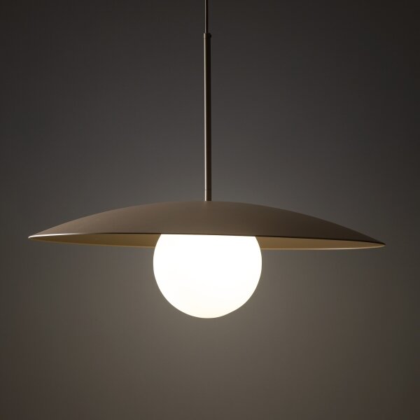 Luster na lanku SLATE 1xE27/15W/230V pr. 65 cm béžová