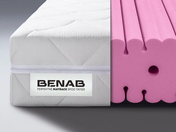 NovýNábytok.sk Penový matrac Benab Herakles 200x90 cm (T3). Vysoko komfortný ortopedický matracs obojstranným vlnitým profilovaním kvalitného monobloku studenej antibakteriálnej peny, pre maximálne ortopedické účinky a pohodlie. 763069