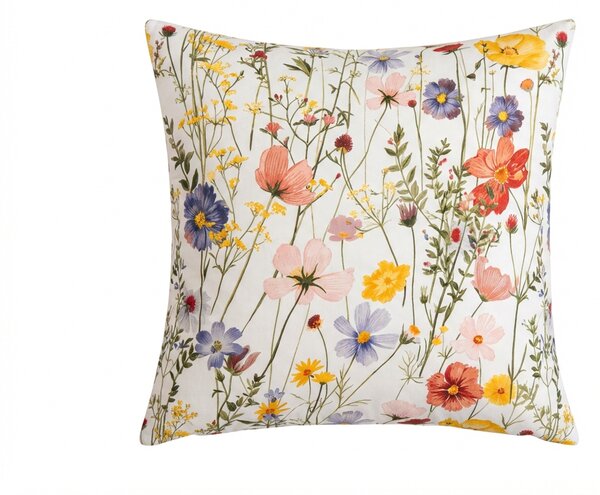 Obliečka na vankúš z mikrovlákna WILDFLOWERS 45x45 cm, farebný