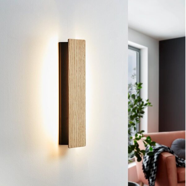 Eglo 901741 - LED Nástenné svietidlo ZUBIALDE LED/12W/230V 3000K hnedá