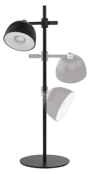 LED Stmievateľná nabíjacia stolná lampa magnetická 4v1 LED/4,2W/3,7V 4000K čierna