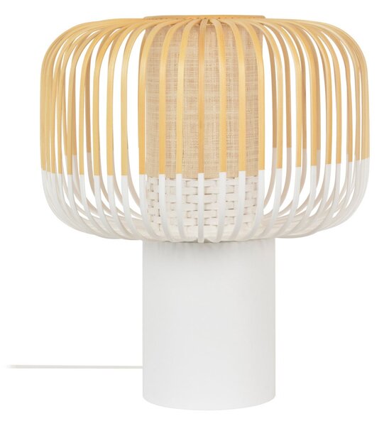 Stolové Lampa Forestier, Bamboo, Biela, Obývacia izba, Bambus, Dizajnový
