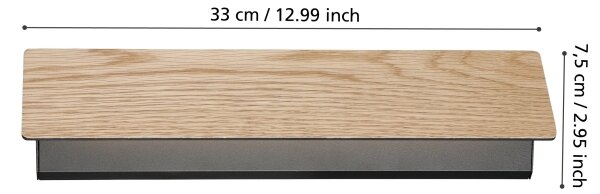 Eglo 901741 - LED Nástenné svietidlo ZUBIALDE LED/12W/230V 3000K hnedá