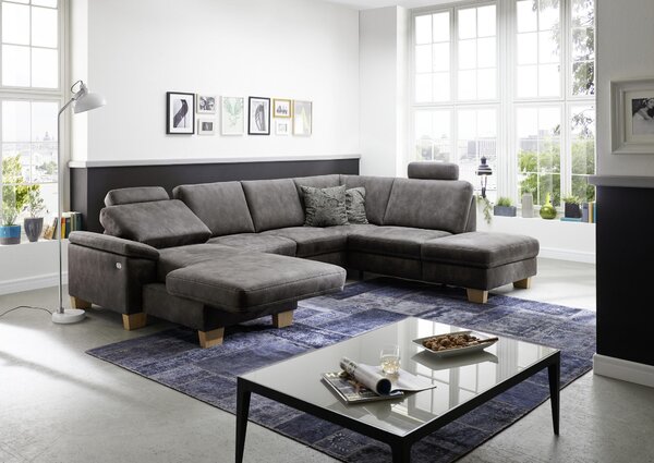 SEDACIA SÚPRAVA, textil, sivá Beldomo System - Sedačky
