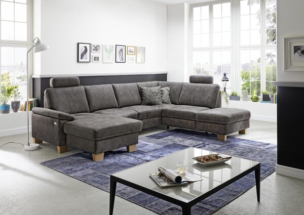 SEDACIA SÚPRAVA, textil, sivá Beldomo System - Sedačky