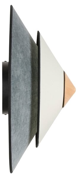 Nástenné Svietidlo Forestier, Cymbal, stmievateľné, Modrá, Obývacia izba, Tkanina / Textil, Dizajnový