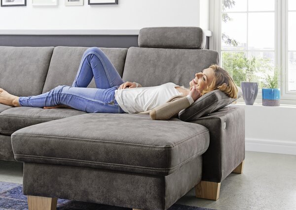 SEDACIA SÚPRAVA, textil, sivá Beldomo System - Sedačky