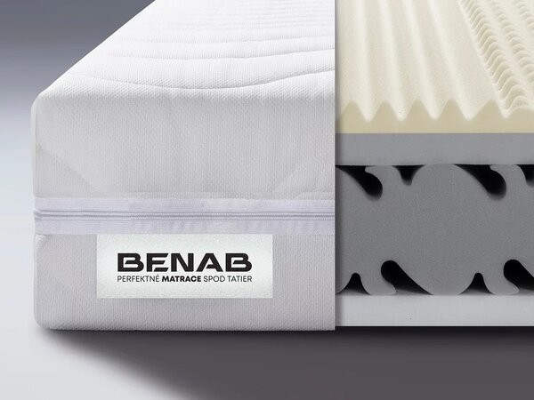 NovýNábytok.sk Penový matrac Benab Hélios XXL 200x90 cm (T3/T2). Akcia -7%. Vlastná spoľahlivá doprava až k Vám domov. 763687