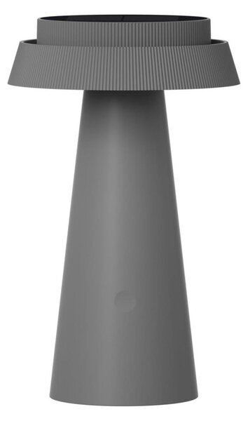 LED Solárna lampa MARAKESZ LED/3,7V USB 3600 mAh 1800/2700/3000K IP54 šedá