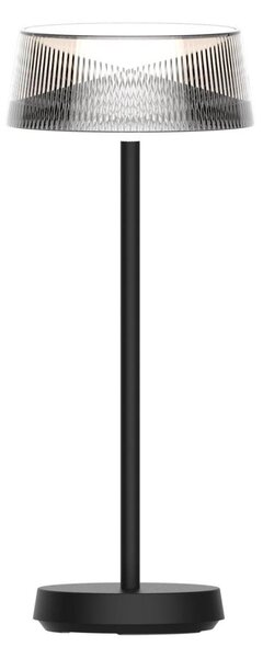 LED Stmievateľná stolná lampa CASABLANCA LED/3,4W/5V USB 3600 mAh IP44 čierna