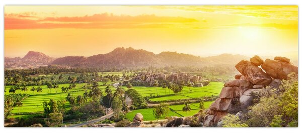 Obraz Hampi údolí v Indii (120x50 cm)