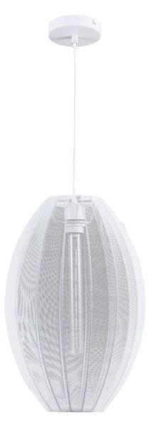 Luster na lanku KAREI 1xE27/20W/230V pr. 30 cm biela