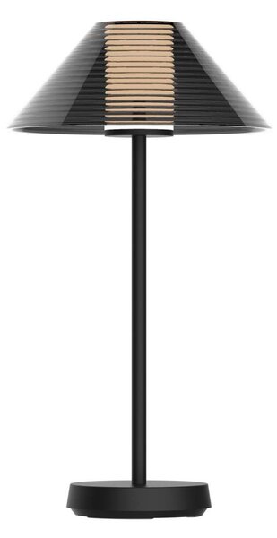 LED Stmievateľná stolná lampa SERENGETI LED/3,4W/5V USB 3600 mAh IP44 čierna