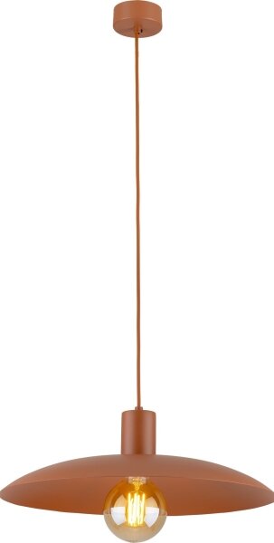 Luster na lanku ASTRA 1xE27/15W/230V pr. 41 cm tehlová
