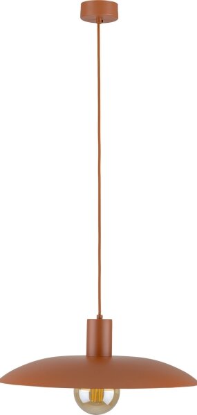 Luster na lanku ASTRA 1xE27/15W/230V pr. 41 cm tehlová