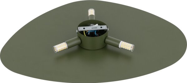 Nástenné svietidlo STONE 3xG9/8W/230V 37x49 cm zelená