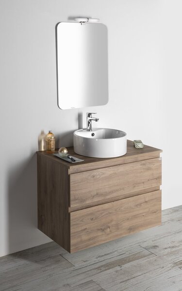 Aqualine Aqualine, ALTAIR umývadlová skrinka 67x60x45cm, dub emporio, AI370