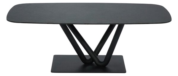 KONFERENČNÝ STOLÍK, antracitová, čierna, kov, keramika, 120/70/41 cm Novel - Stolíky do obývačky