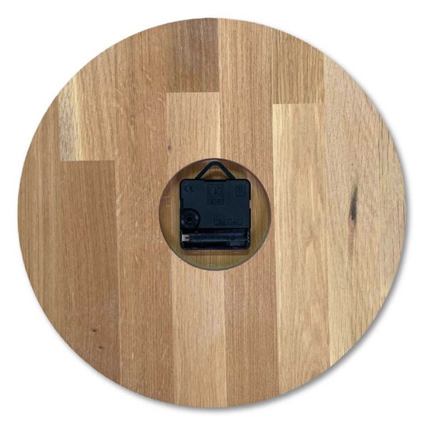 Luxusné drevené hodiny Dub s 3D číslicami | SENTOP MAS017-3041-hands/black-akcia20