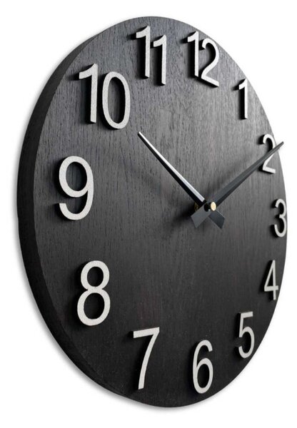 Dizajnové nástenné hodiny z masívneho dreva I SENTOP MAS017-3169-hands/black