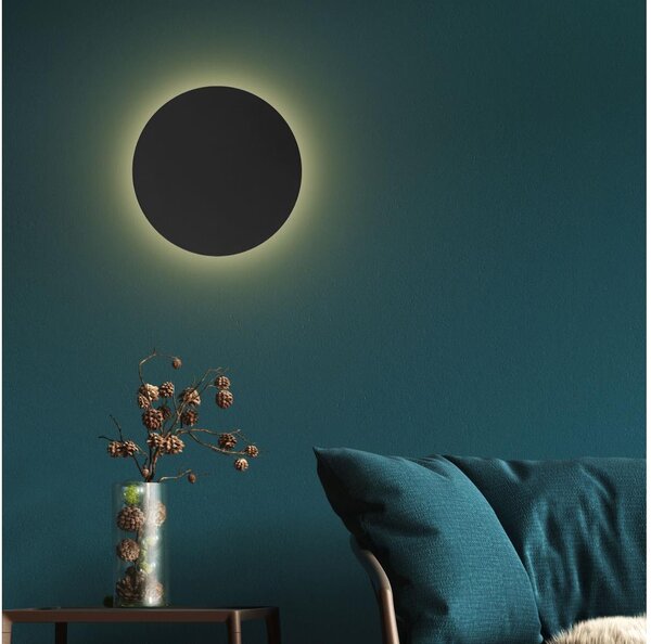 Nástenné svietidlo LUNA 4xG9/8W/230V pr. 40 cm čierna