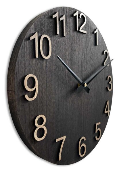 Dizajnové nástenné hodiny z masívneho dreva I SENTOP MAS017-3169-hands/black