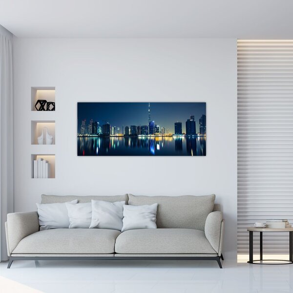 Obraz nočného mesta (120x50 cm)