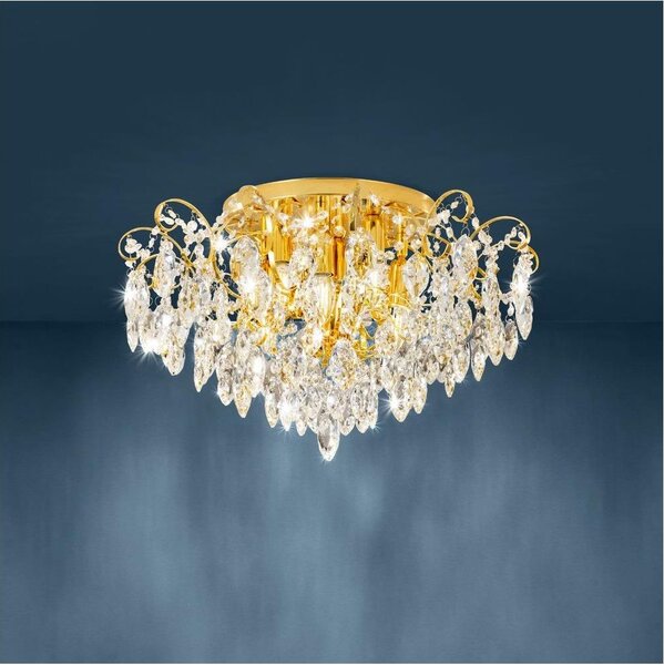 Eglo 39602 - Prisadený luster FENOULLET 6xE14/25W/230V zlatá