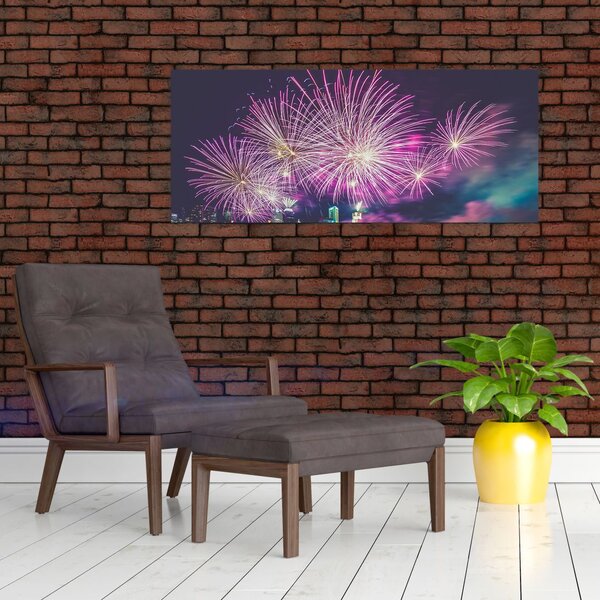 Obraz ohňostroja (120x50 cm)