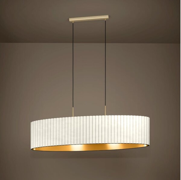 Eglo 39764 - Luster na lanku TAMARESCO 2xE27/40W/230V biela