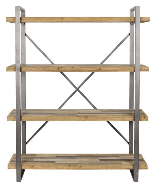 REGÁL, farba vlašského orecha, 120/149/39 cm Livetastic - Online Only drobný nábytok, Online Only