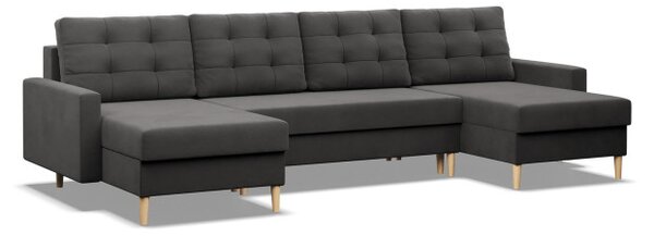 Sedacia súprava BLANK Comfort v tvare U sivá