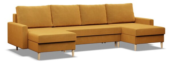 Sedacia súprava BLANK Elegant v tvare U žltá