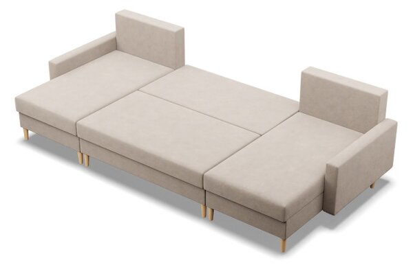 Sedacia súprava BLANK Elegant v tvare U béžová