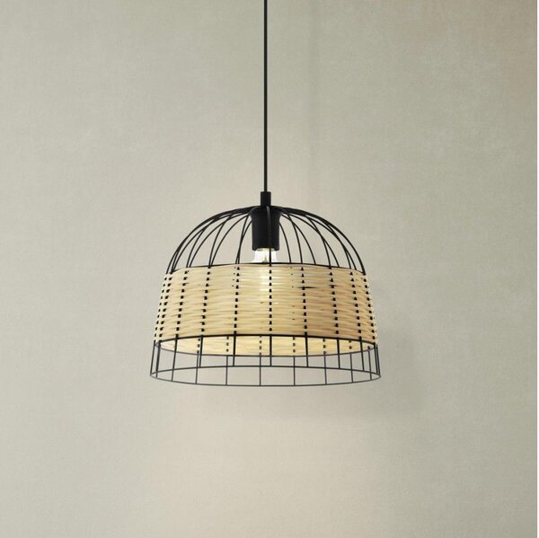 Eglo 55709 - Luster na lanku ANWICK 1xE27/40W/230V ratan