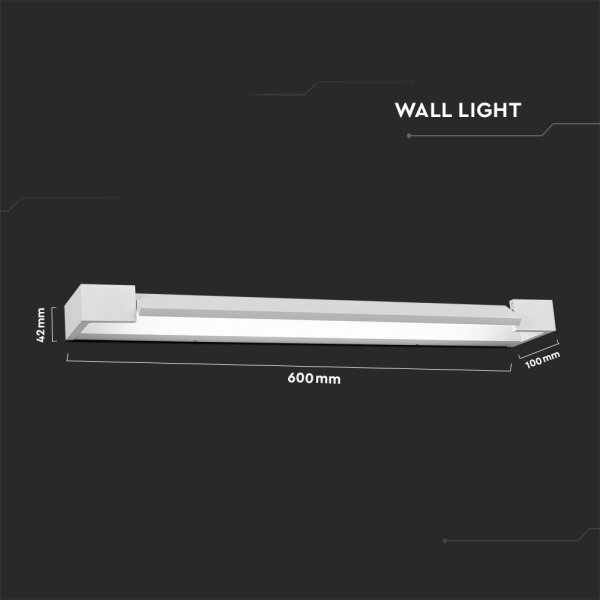 LED Kúpeľňové osvetlenie zrkadla LED/18W/230V 4000K IP44 biela