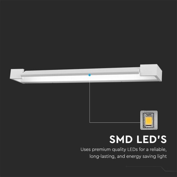 LED Kúpeľňové osvetlenie zrkadla LED/18W/230V 4000K IP44 biela