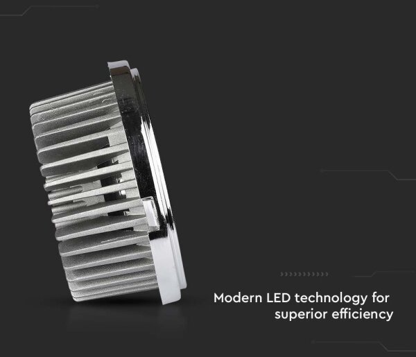 LED Podhľadové bodové svietidlo LED/20W/230V 6400K pr. 11 cm lesklý chróm