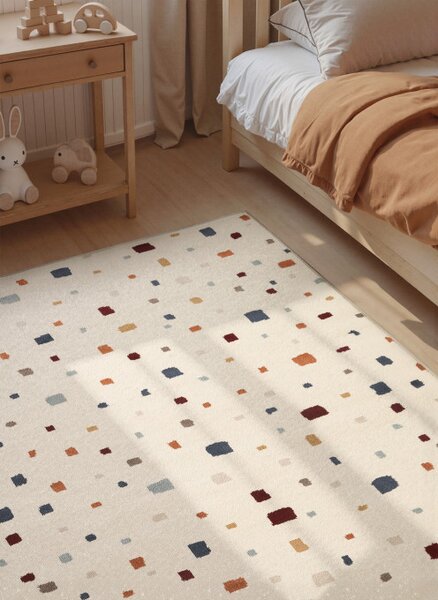 Koberec Hanse Home ADVENTURES FUNNY SQUARES krémový