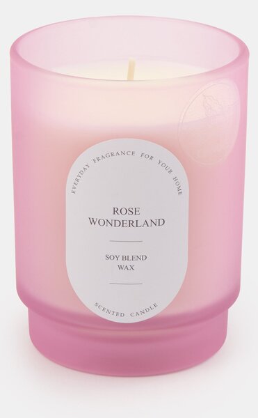 Sinsay - Vonná sójová sviečka Rose Wonderland - pastelová ružová