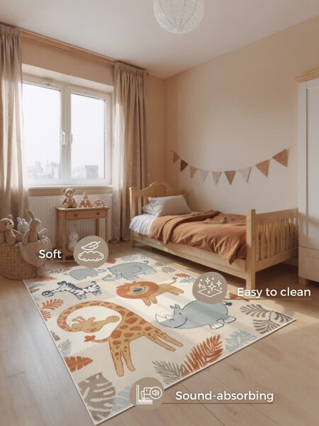 Koberec Hanse Home ADVENTURES SAVANNA krémový