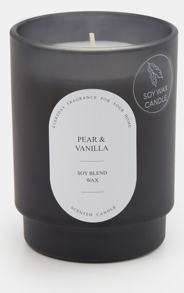Sinsay - Vonná sójová sviečka Pear & Vanilla - čierna