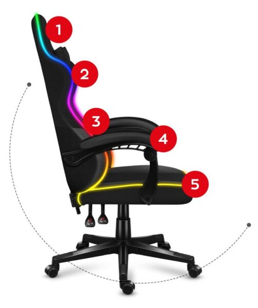 Herná stolička Force 4.4 RGB Black